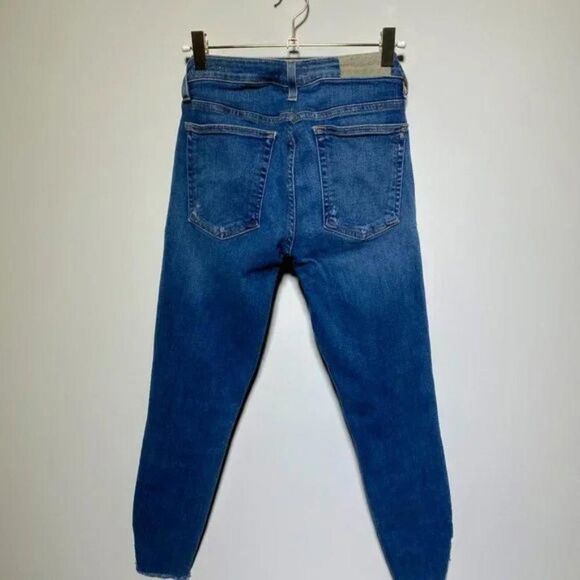 Iro Jeans Womens Jarod Frayed Distressed Cropped Low Rise Ankle Denim Jeans - Picture 3 of 3